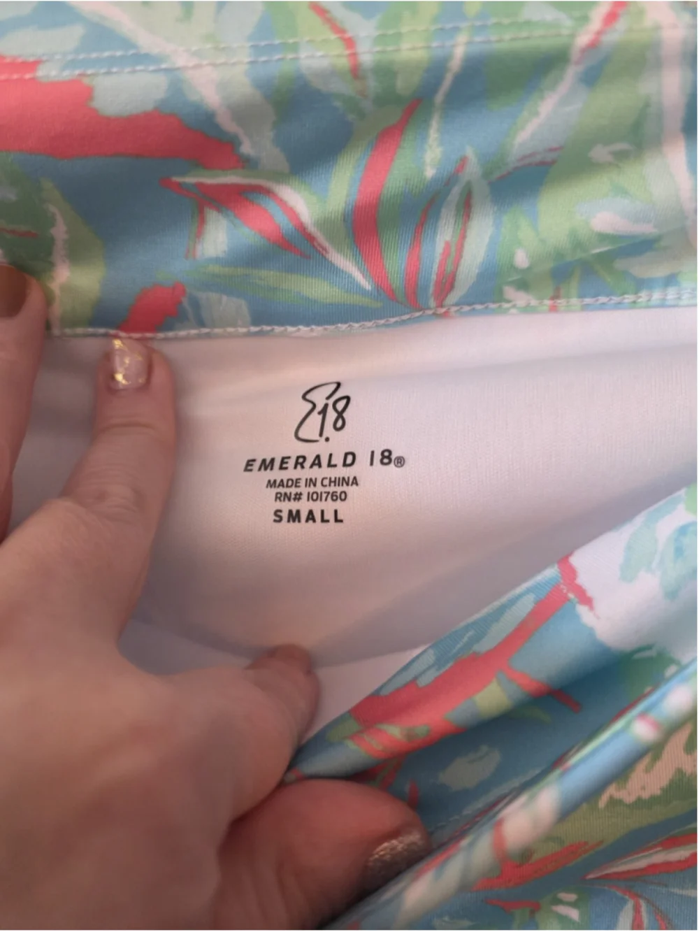 Emerald 18 Skort Women S Golf Skirt Floral Lined Athletic Athleisure Pickleball - Picture 4 of 10